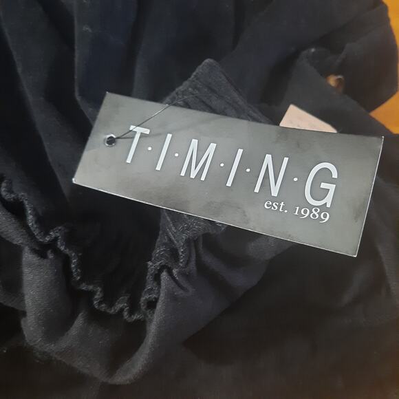 T.I.M.I.N.G Womens Wide Leg Corduroy Sailor Style Button Detail Pants Size L - Picture 5 of 8